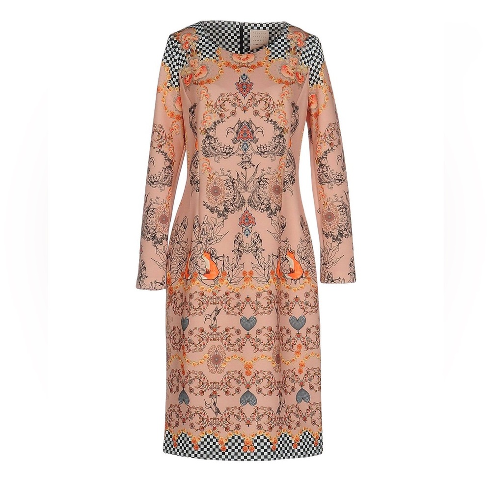 Italian Brand New Rary Elegant Floral Long Sleeve Dress